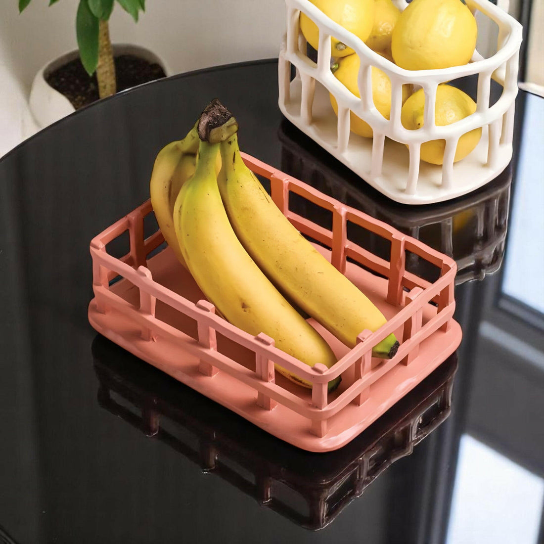 Tazón de Resina para Frutas en Forma de Fruta.